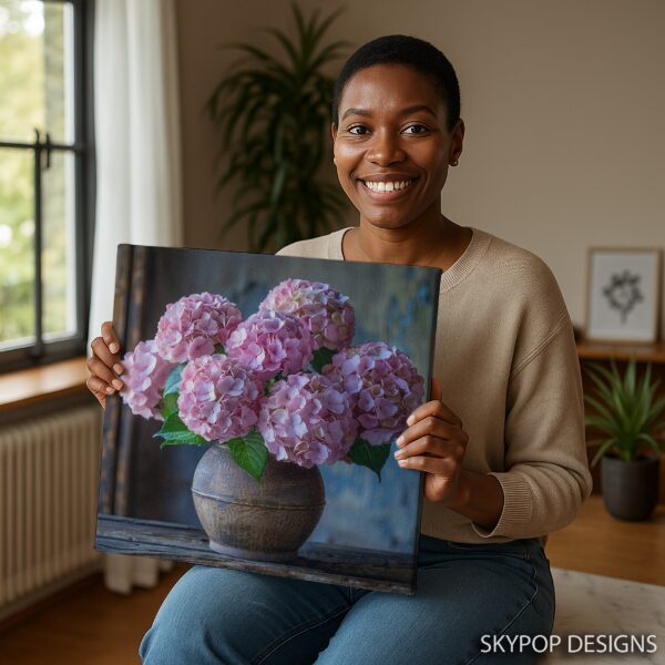Pink Hydrangea Art