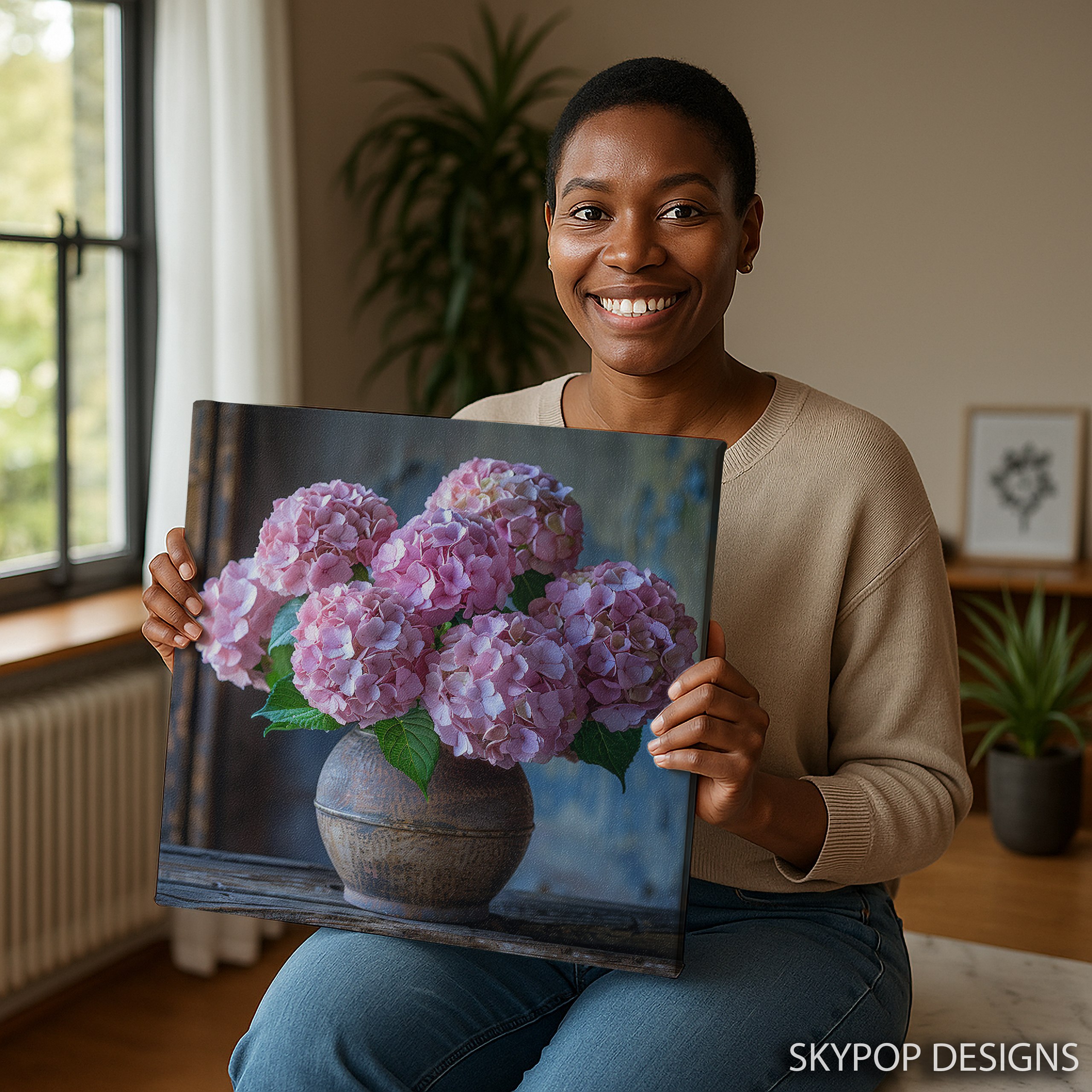 9.jpg Pink Hydrangea Art