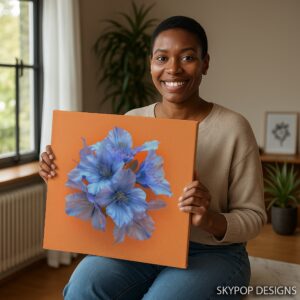 Delphinium Art