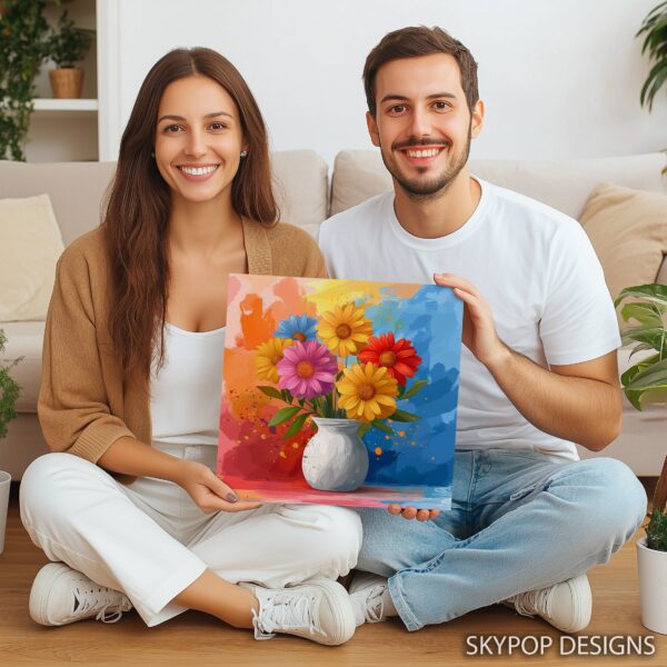 Daisy Bouquet Art