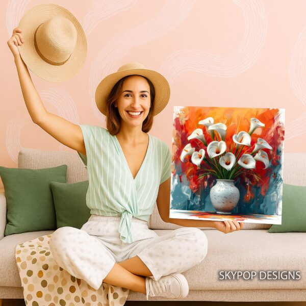 Calla Lily Vase Art