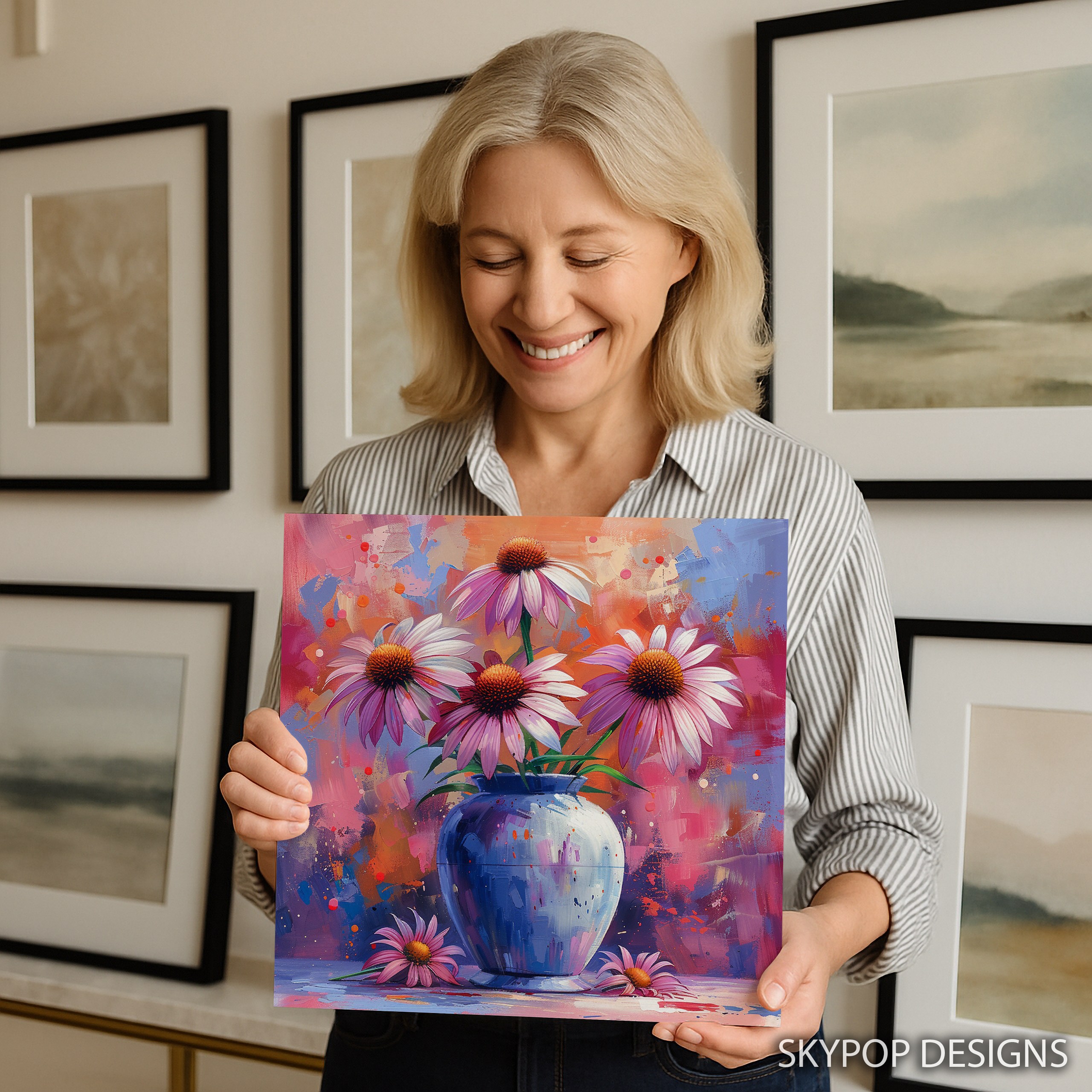 9.jpg Echinacea Flower Art