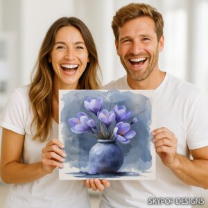 Crocus Vase Art