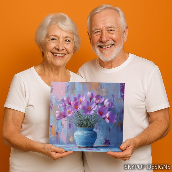 Crocus Vase Art