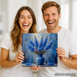 Delphinium Still Life Art