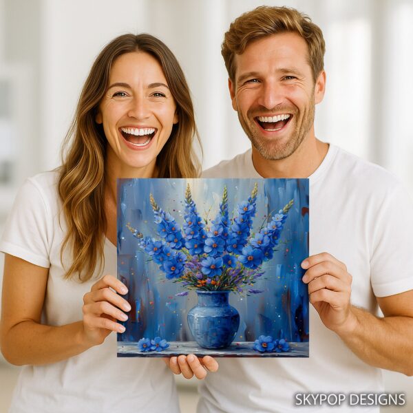 Delphinium Still Life Art