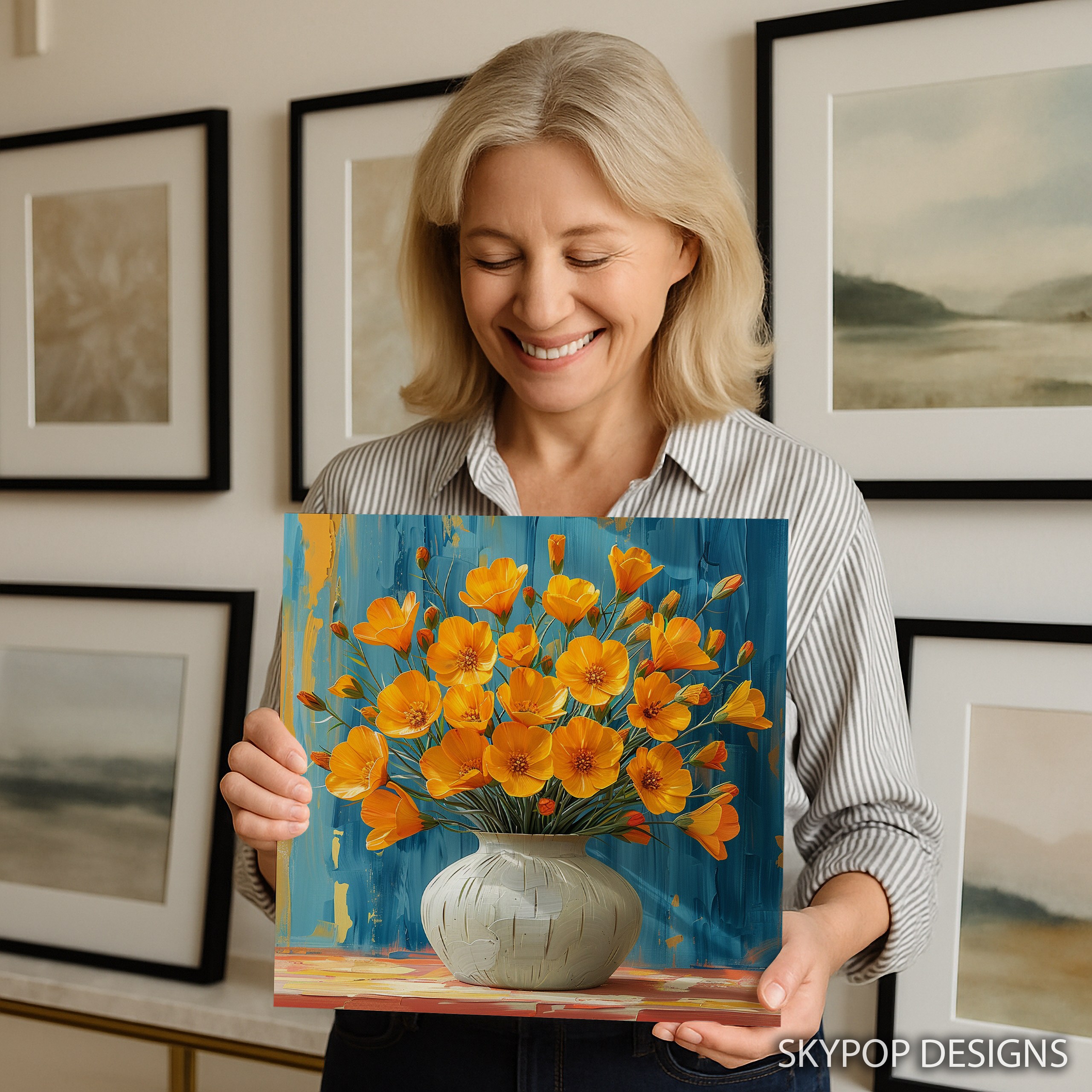 9.jpg Marigold Bouquet Art