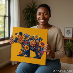 Bear Floral Art