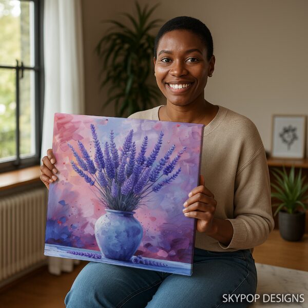 Lavender Dreams Jar Art