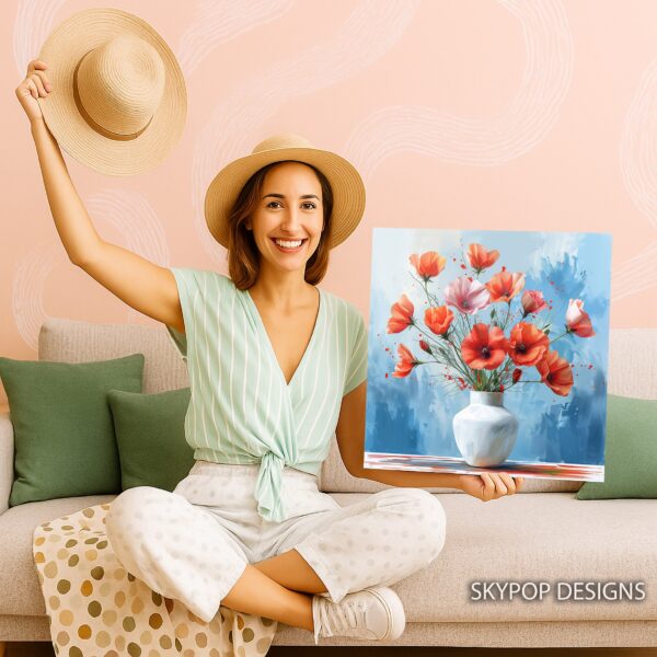 Poppy Vase Art