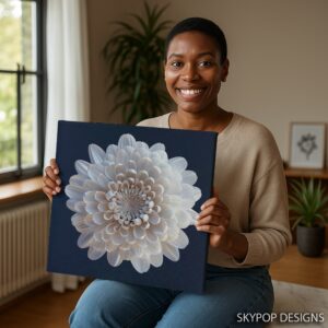 White Chrysanthemum Art