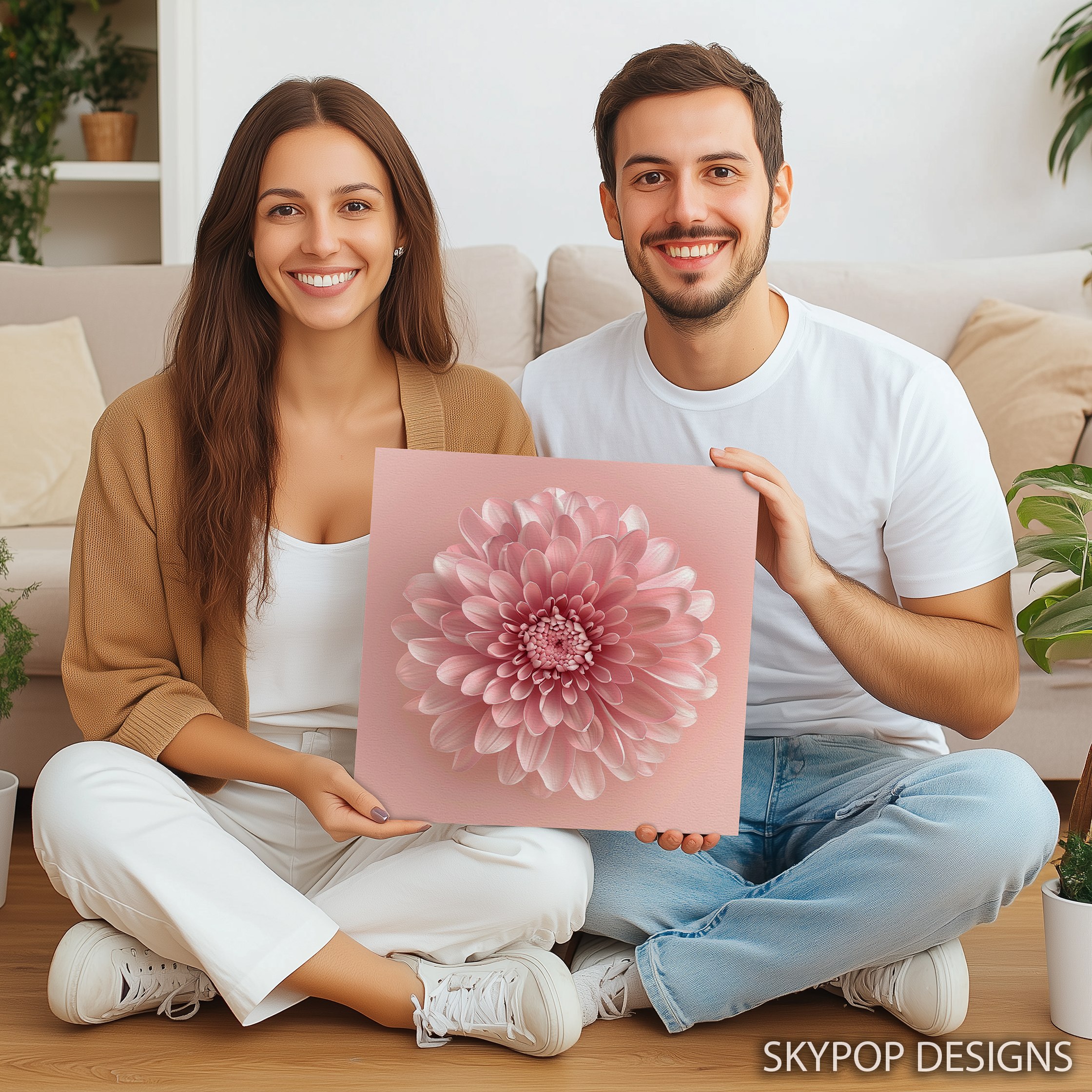 9.jpg Pink Chrysanthemum Blossom Art