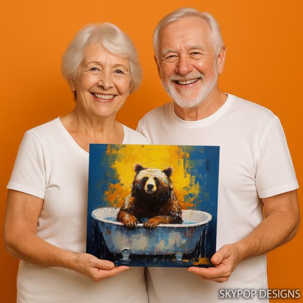 Bear Bathtub Bliss Art
