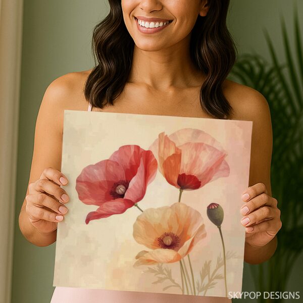 Poppy Bloom Art