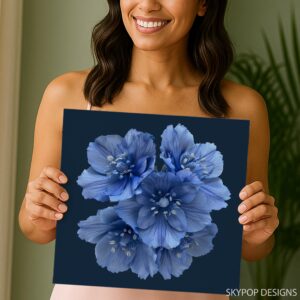 Delphinium Art