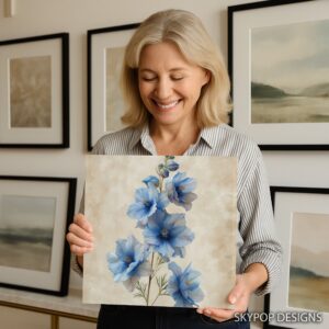 Delphinium Blooms Art