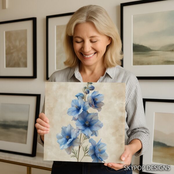 Delphinium Blooms Art