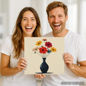 Colorful Bouquet Vase Art