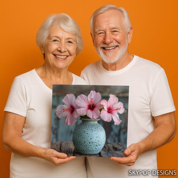 Hibiscus Vase Art