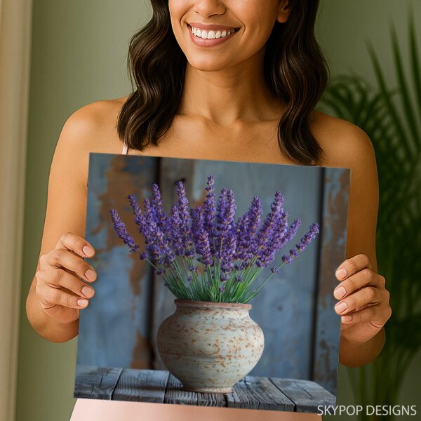 Lavender Vase Art