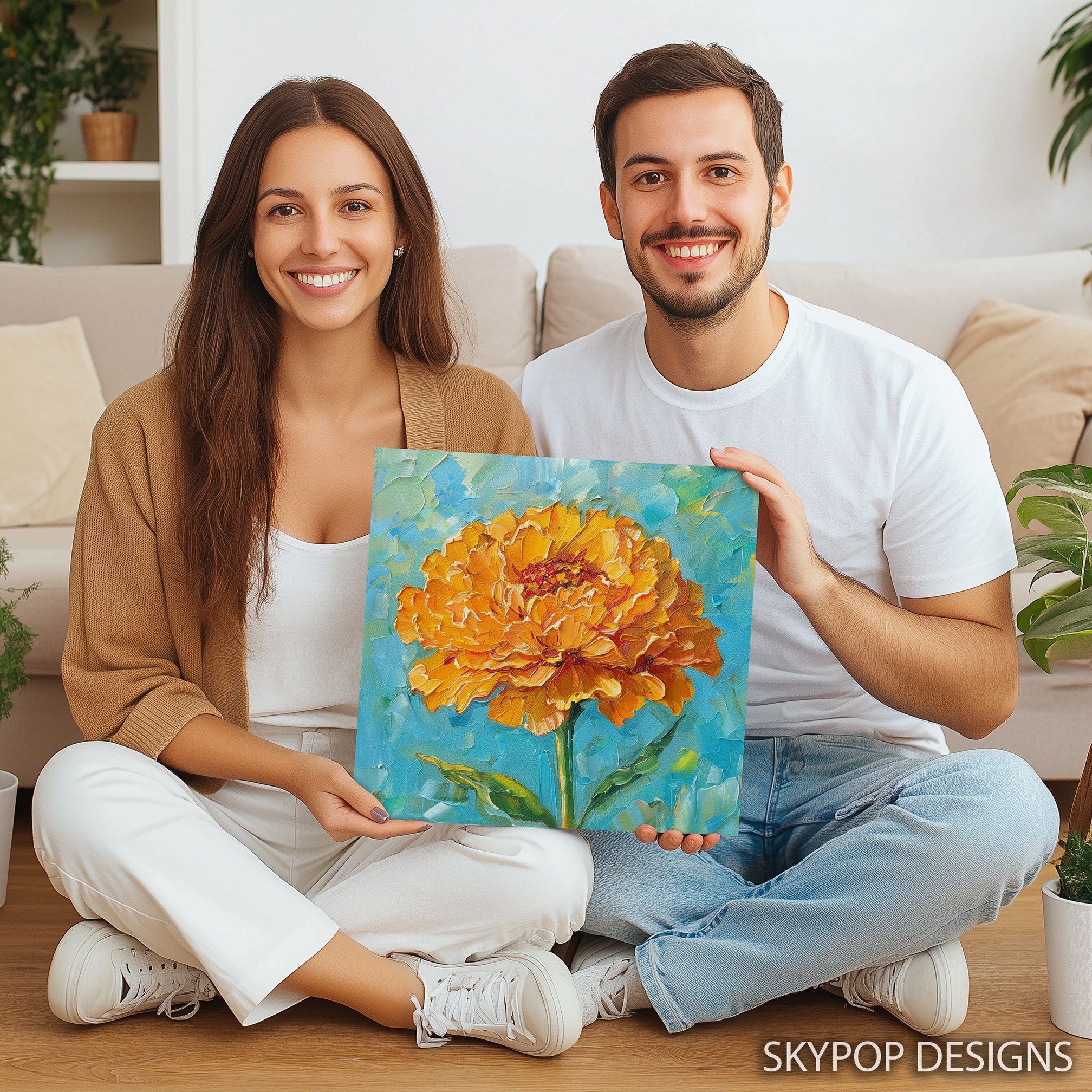 9.jpg Marigold Bloom Art