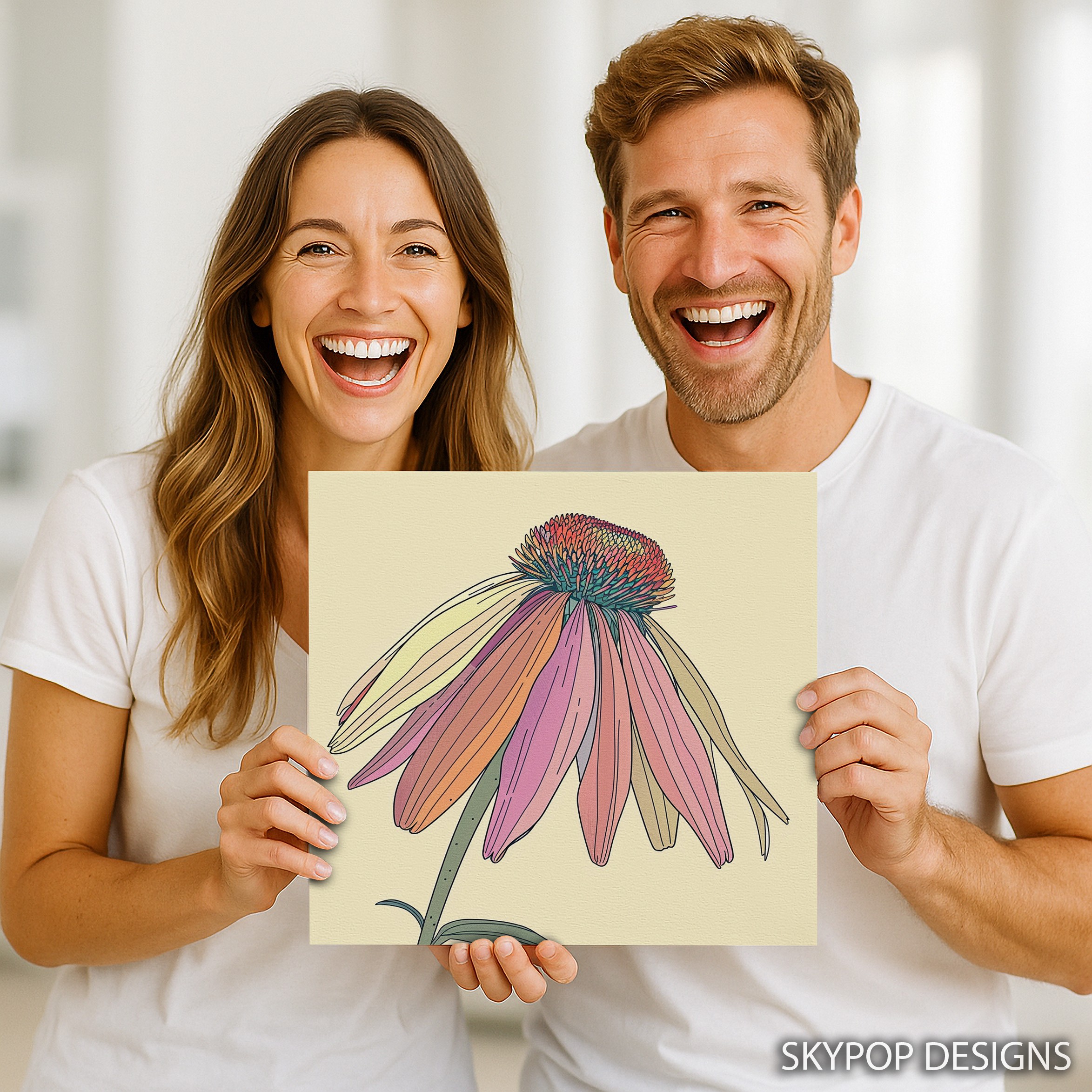 9.jpg Coneflower Art