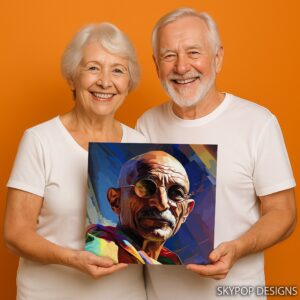 Gandhi Visionary Portrait Art