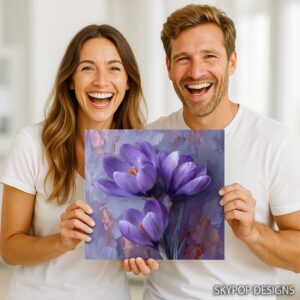 Purple Crocus Art