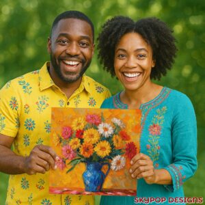 Daisy Bouquet Art