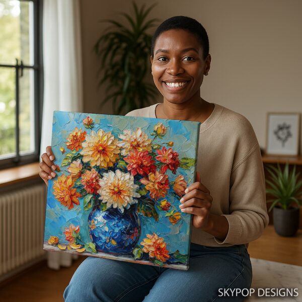 Dahlia Bouquet Art
