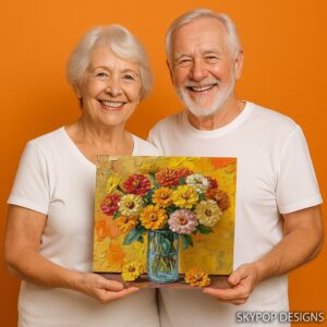 Zinnia Bouquet Art
