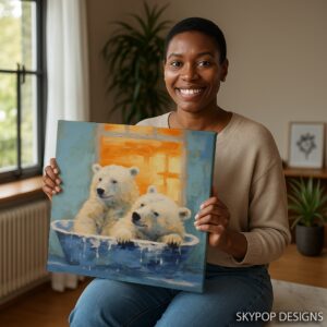 Bear Bath Time Art