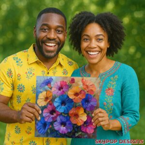 Petunia Garden Art