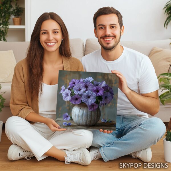 Purple Petunia Bouquet Art