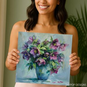 Hellebore Flower Art