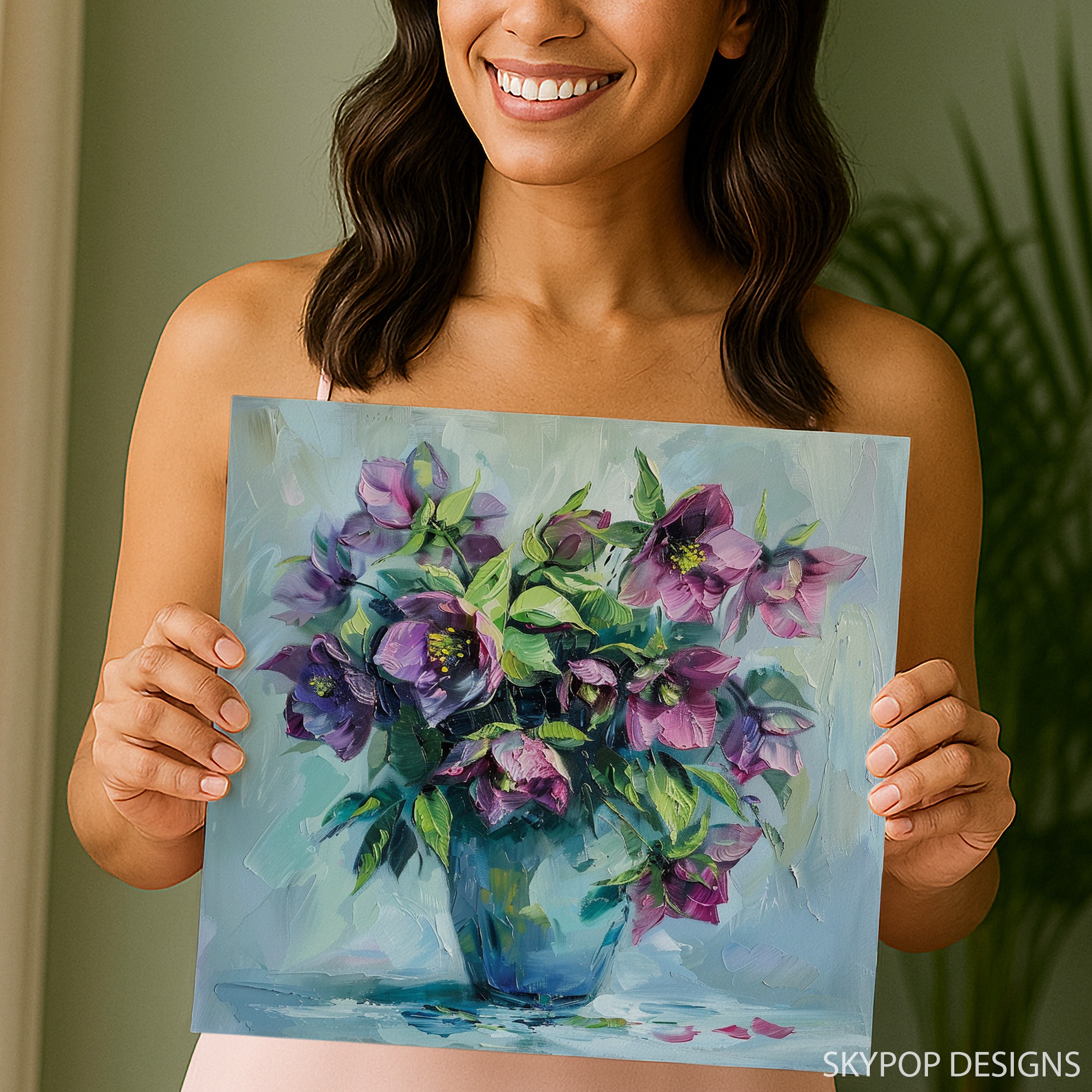 9.jpg Hellebore Flower Art
