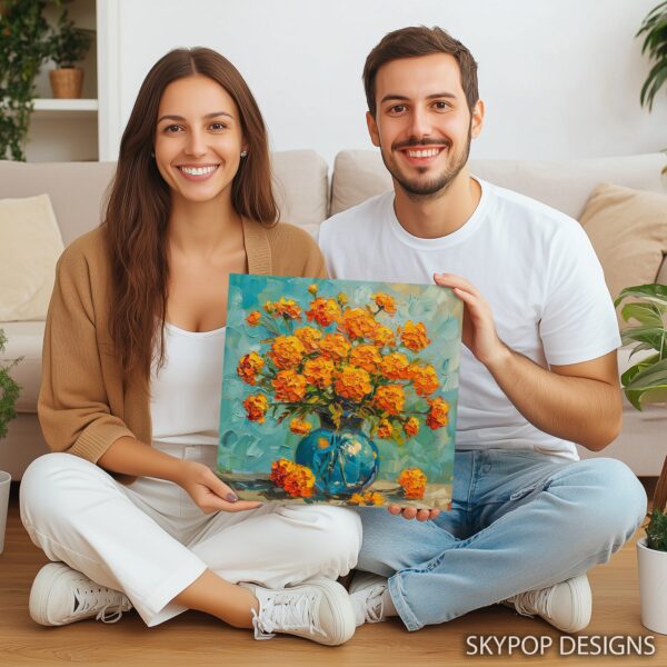 Marigold Bouquet Art
