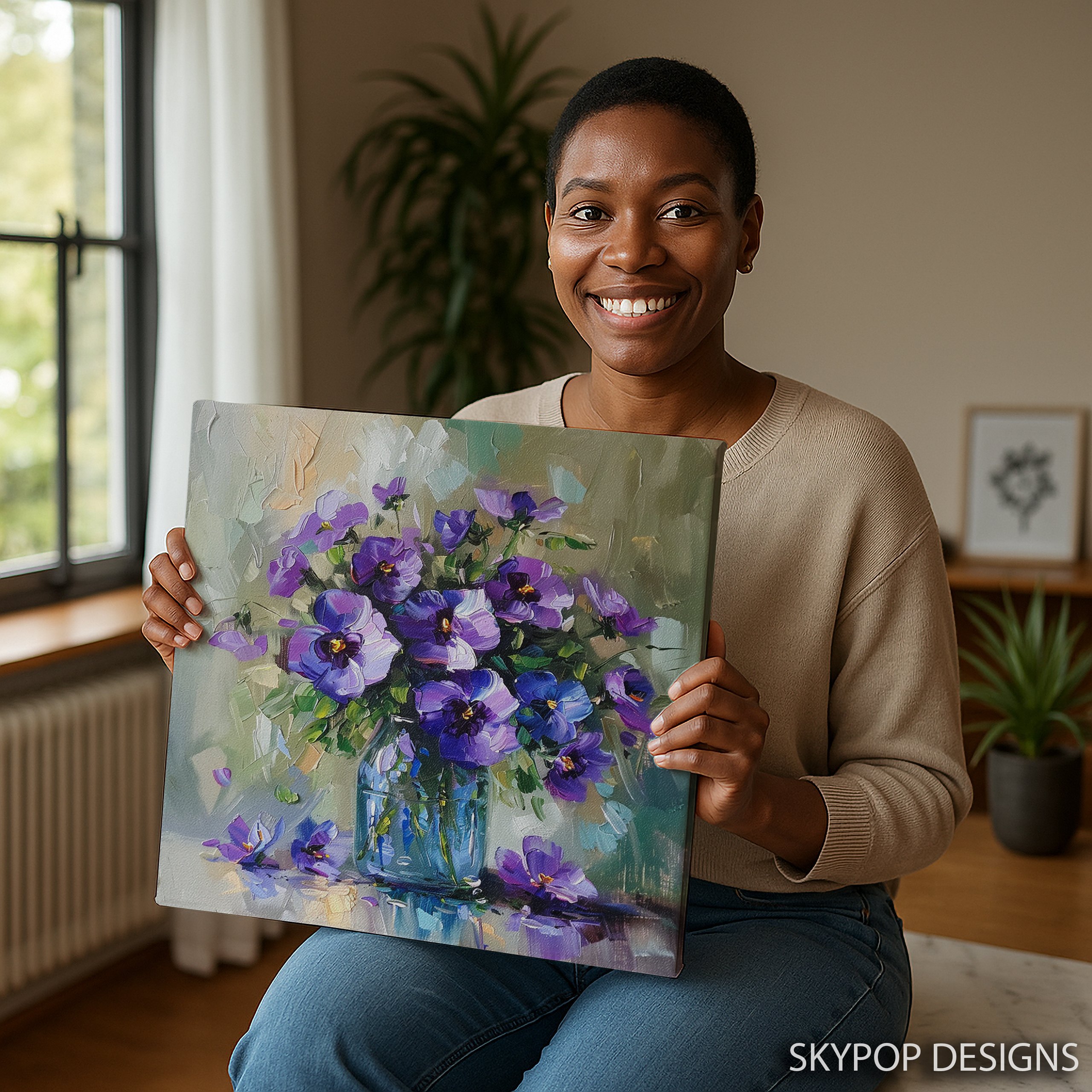 9.jpg Pansy Flower Art