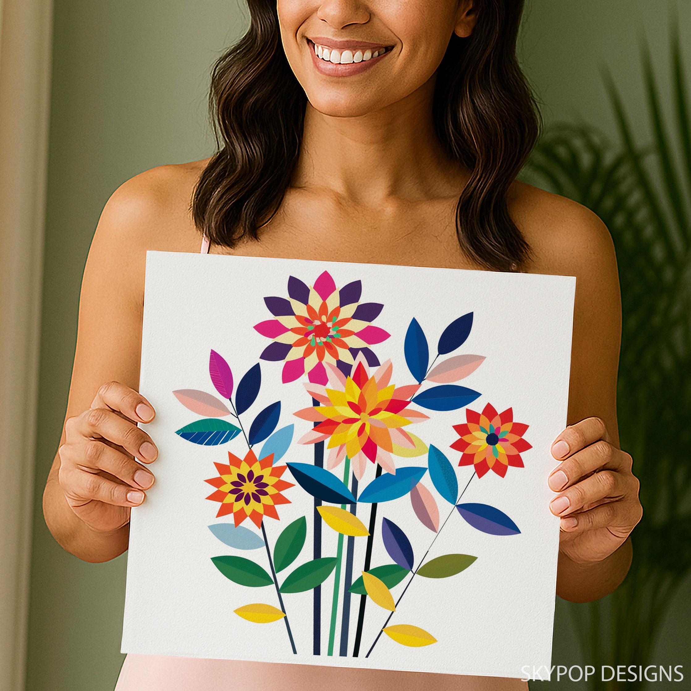 9.jpg Geometric Bloom Burst Art