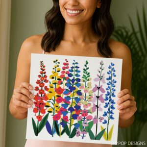 Delphinium Art
