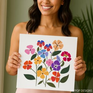 Petunia Garden Art