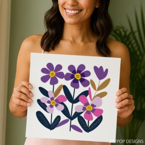 Zinnia Garden Art