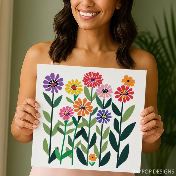 Vibrant Bloom Garden Art