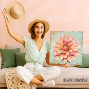 Dahlia Garden Art