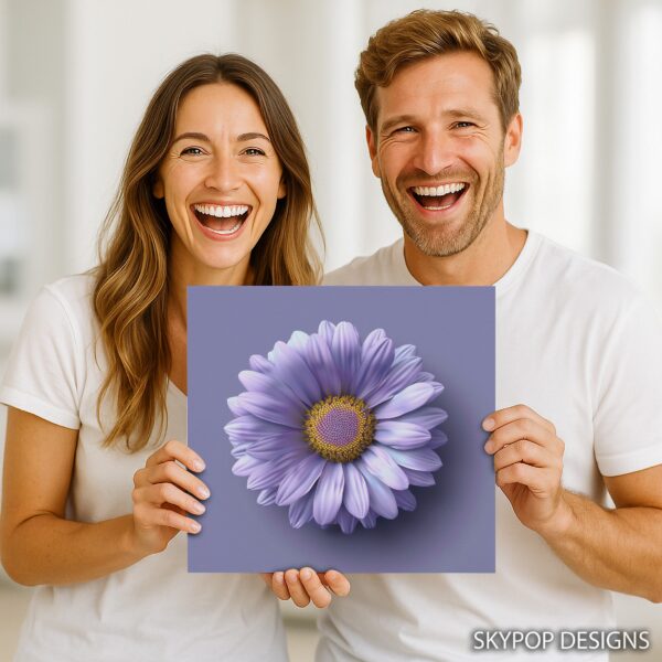 Purple Daisy Art
