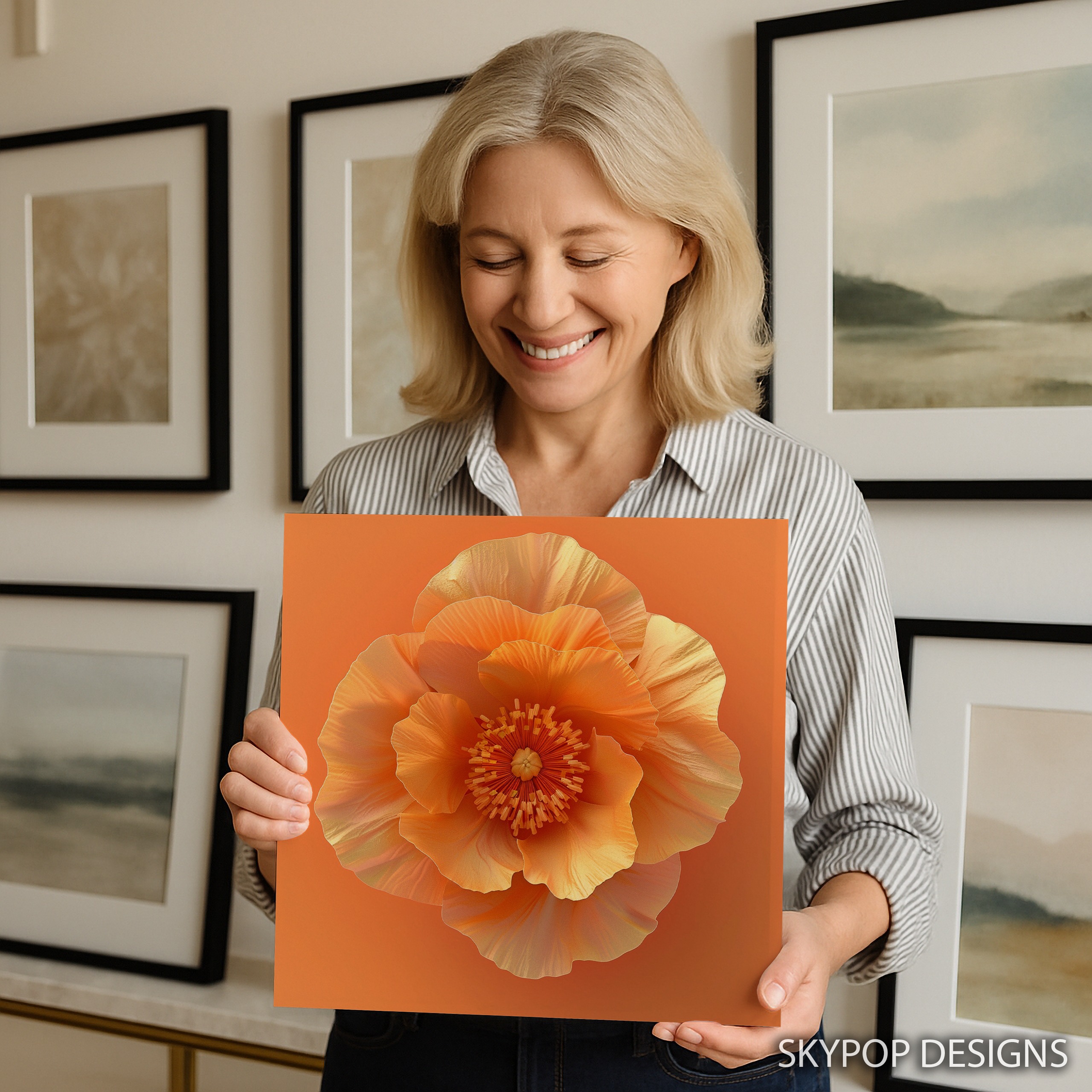 9.jpg Orange Poppy Art