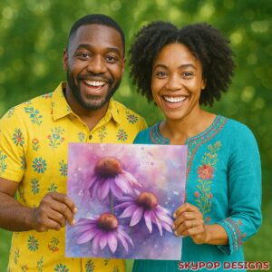 Coneflower Blooms Art