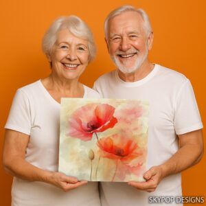 Poppy Flower Art