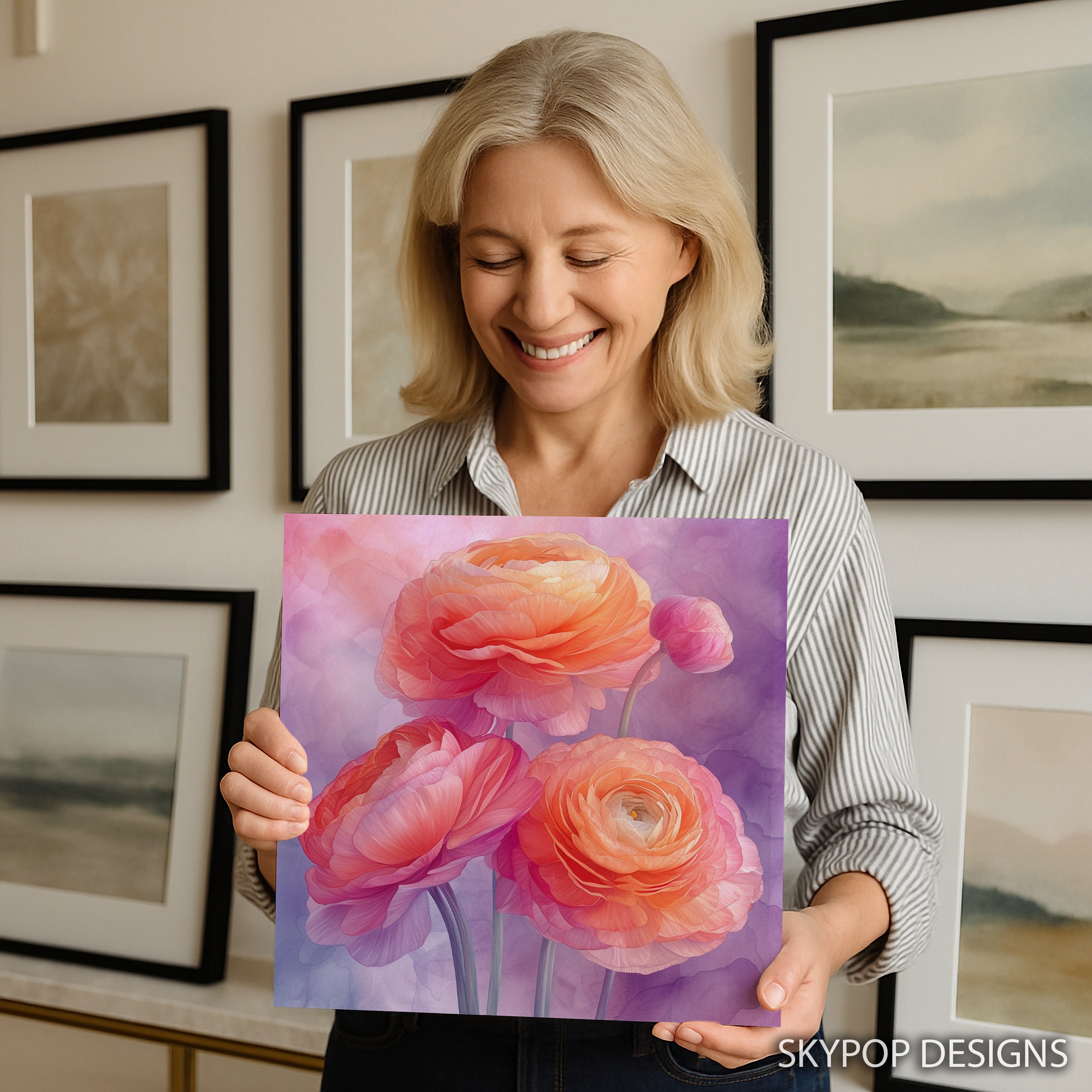 9.jpg Ranunculus Blooms Art