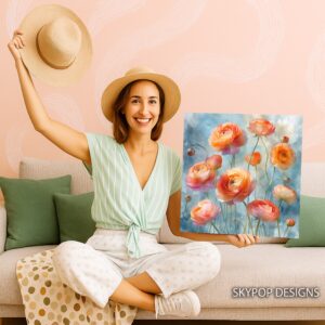 Ranunculus Blooms Art
